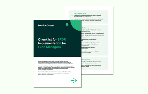 sfdr checklist cover