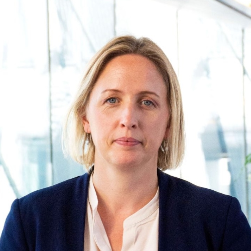 Jytte Guteland speaking at ESG100 Stockholm