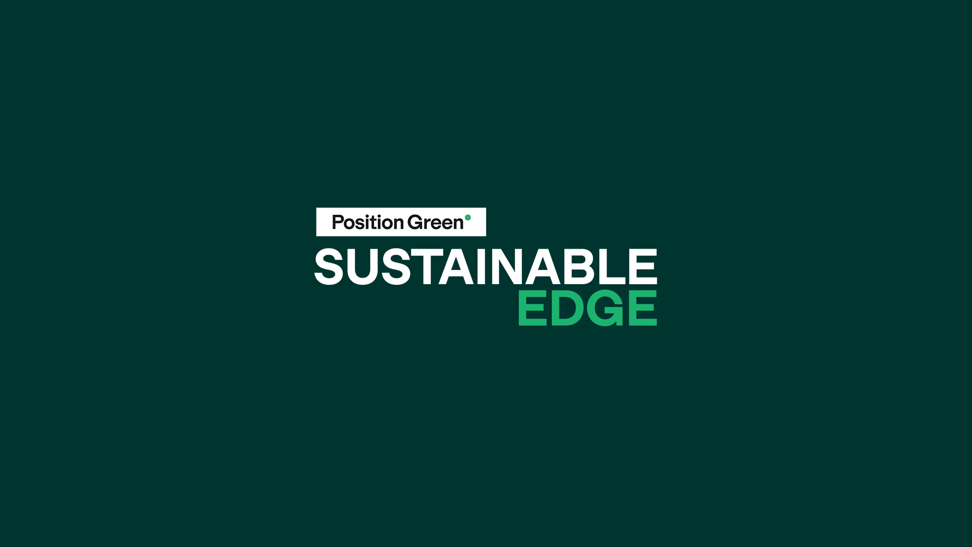 Sustainable egde podcast position green