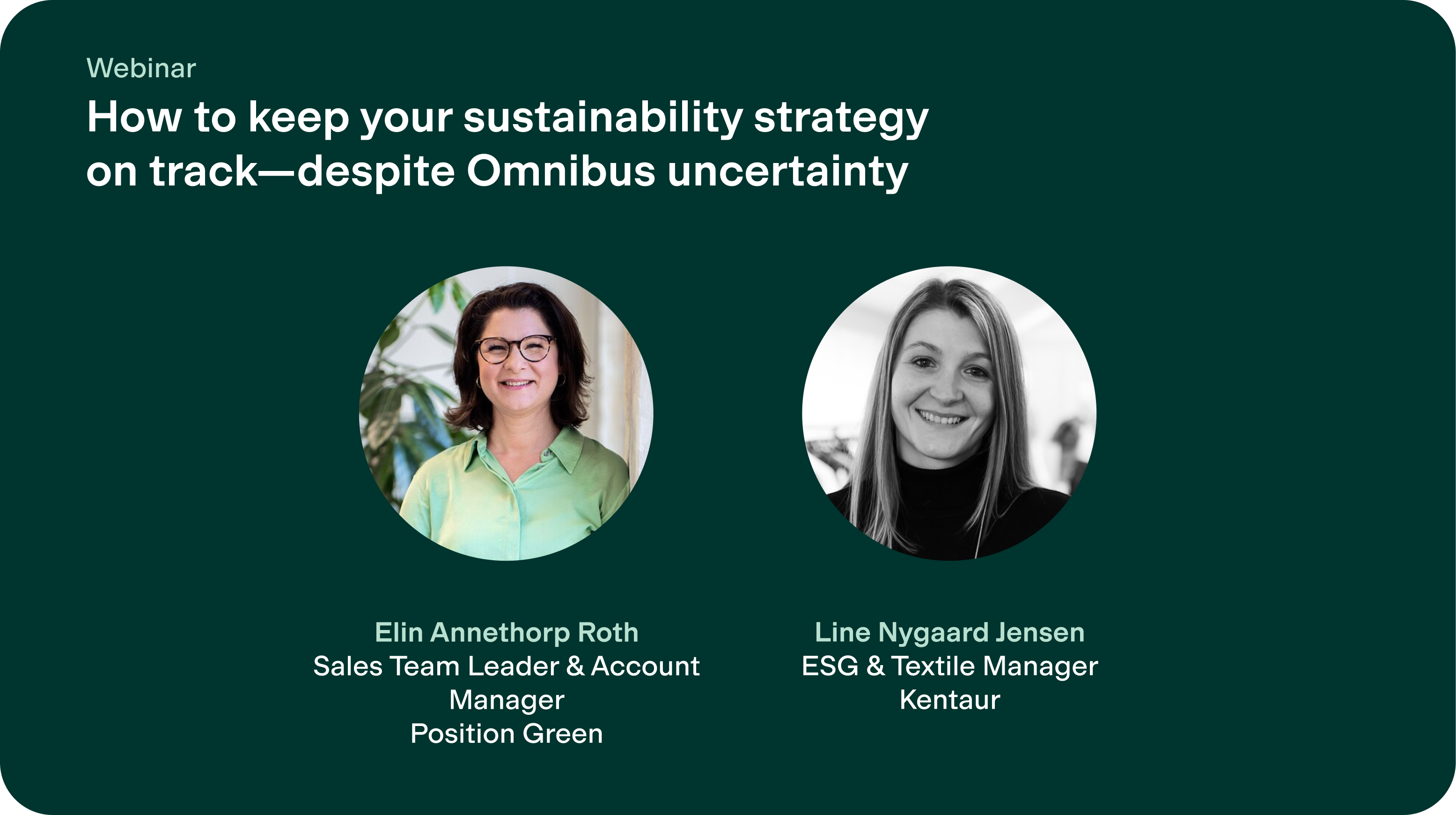How to keep your sustainability strategy on track—despite Omnibus uncertainty