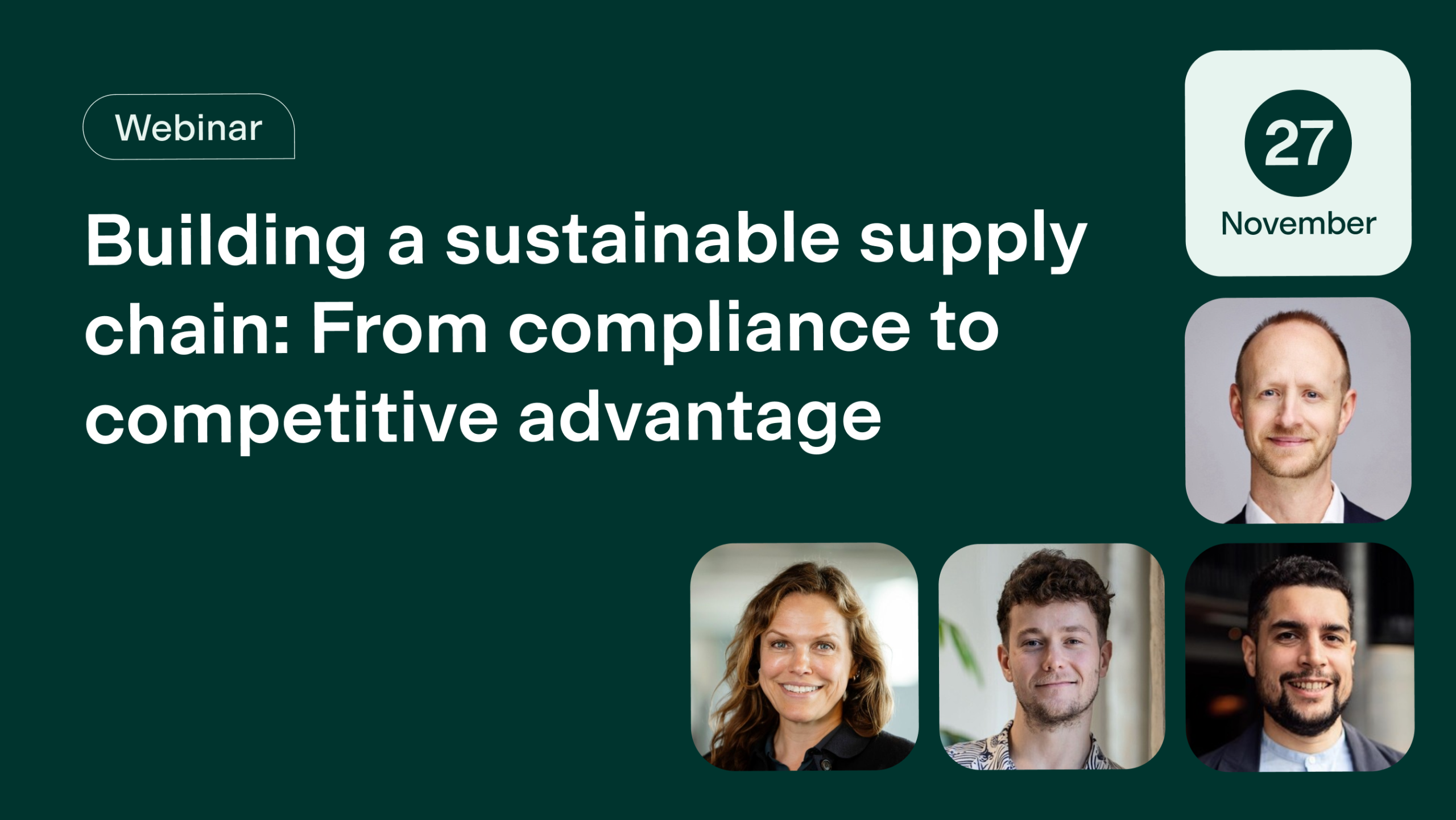 Building a sustainable supply chain: From compliance to competitive advantage