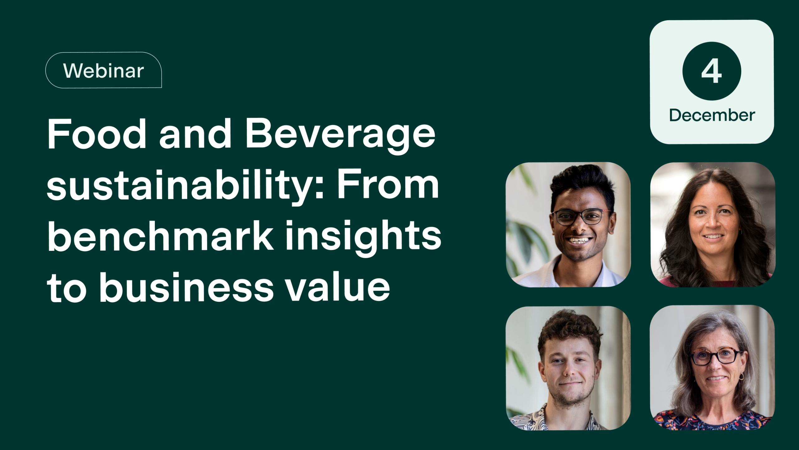 Food and Beverage sustainability: From benchmark insights to business value