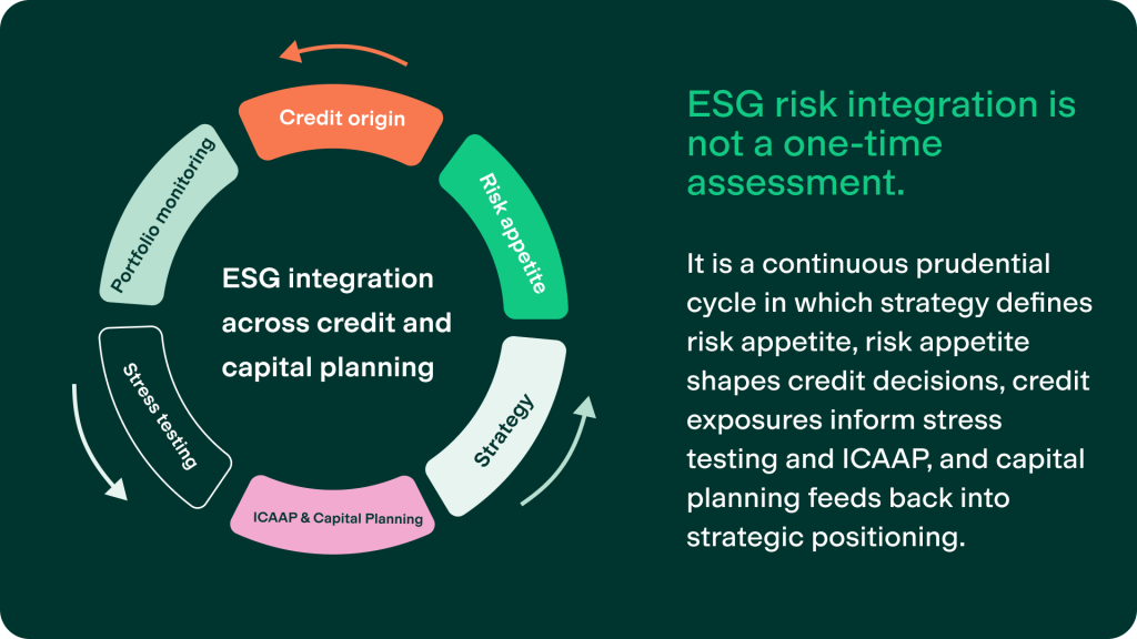 Visualization of how ESG risk should be managed year on year